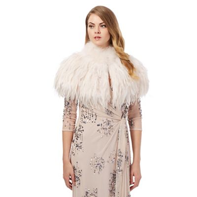 Pale pink feather shrug